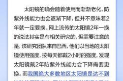 太阳镜每2年就需要更换?真相揭秘：使用强度决定