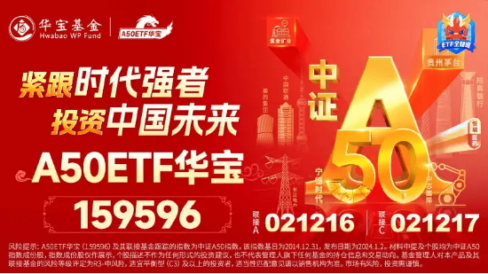 5000亿“活水”来了！A50龙头午后再飙高，茅台领衔大涨7%！龙头宽基A50ETF华宝（159596）摸高3.76%